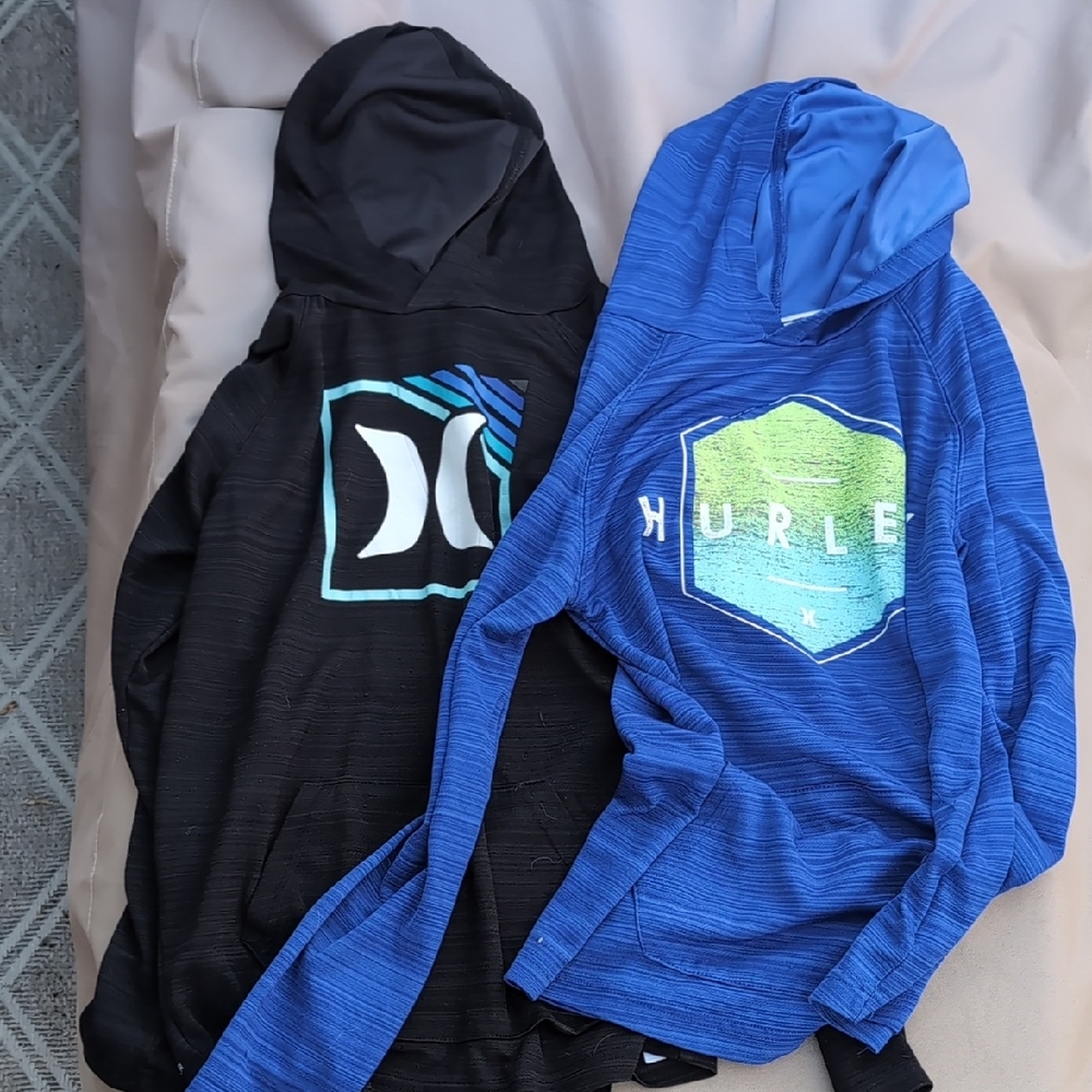 Hurley Black and Blue Hoodies Set